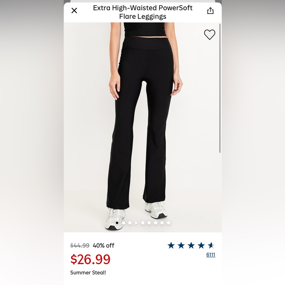 Old Navy Extra High Waisted Powersoft Leggings